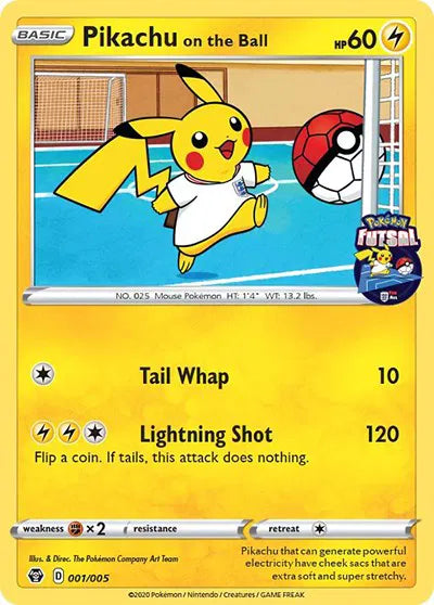 Pikachu on the Ball - 001/005 - Pokemon Futsal - Miscellaneous