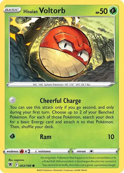 Hisuian Voltorb - 002/189 - Cosmos Holo - Deck Exclusives
