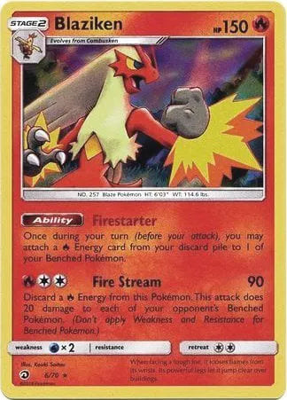 Blaziken - 006/070 - Dragon Majesty - Deck Exclusives
