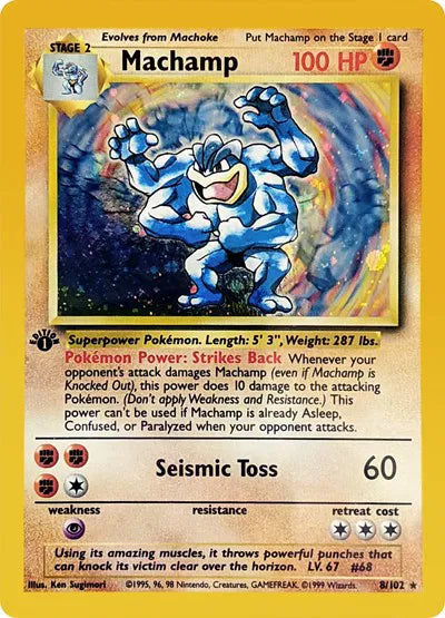 Machamp - 008/102 - 1st Edition - Deck Exclusives