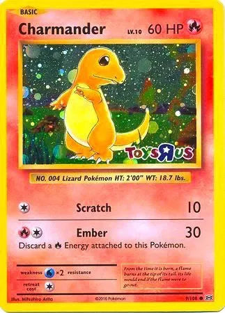 Charmander - 9/108 - Toys R Us Promo - Miscellaneous