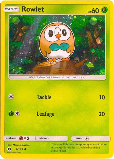 Rowlet - 9/149 - Cosmos Holo - Miscellaneous