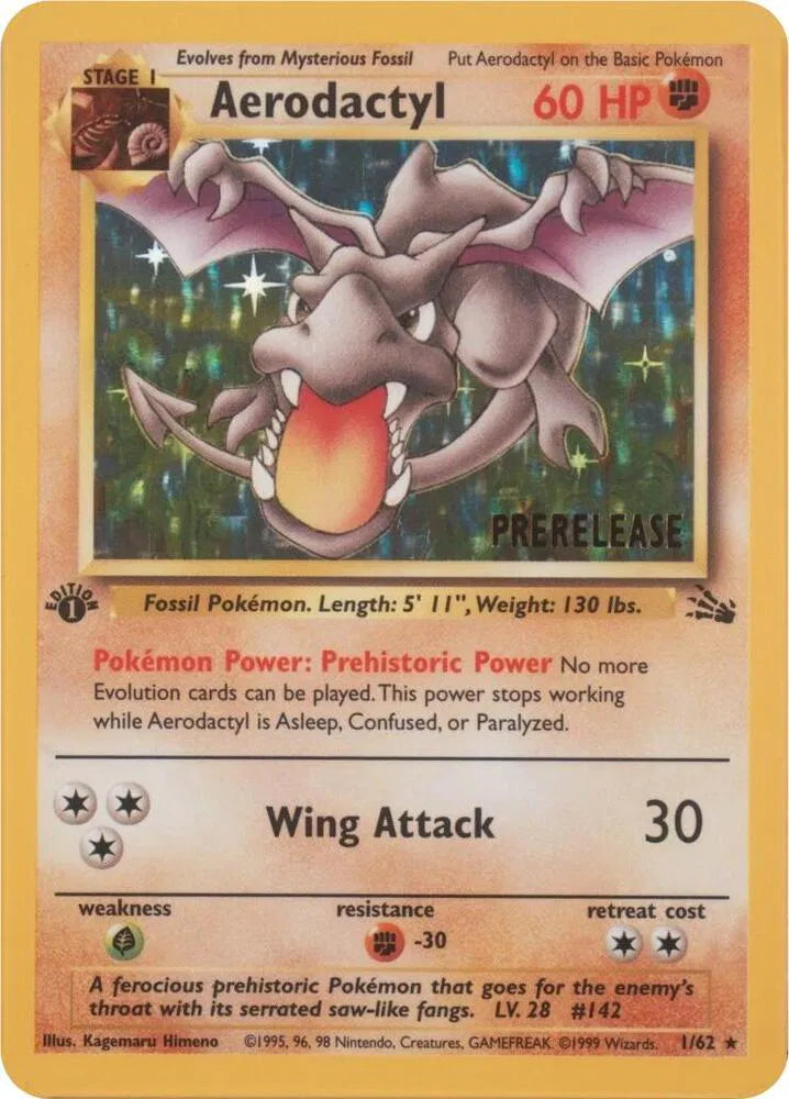 Aerodactyl - 01/62 - Prerelease - Miscellaneous