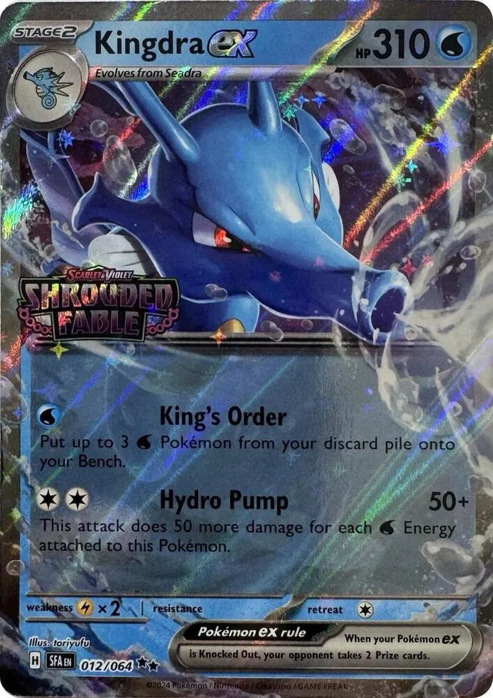 Kingdra ex - 012/064 - Shrouded Fable Stamped - Miscellaneous