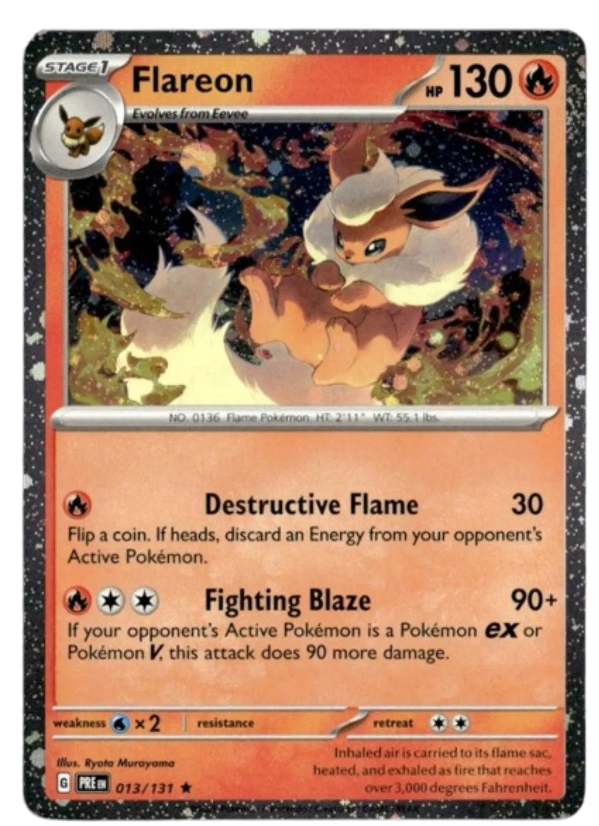Flareon - 013/131 - Cosmos Holo - Miscellaneous