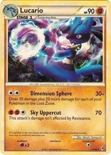 Lucario - 014/095 - Cracked Ice Holo - Deck Exclusives