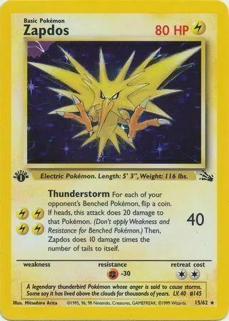 Zapdos - 15/62 - Cosmos Holo - Miscellaneous