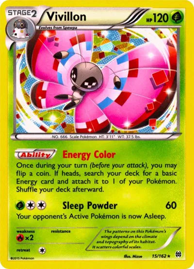 Vivillon - 15/162 - Cosmos Holo - Miscellaneous
