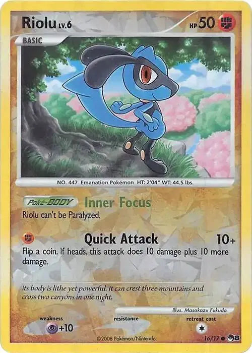 Riolu - 016/017 - Cracked Ice Holo - Miscellaneous