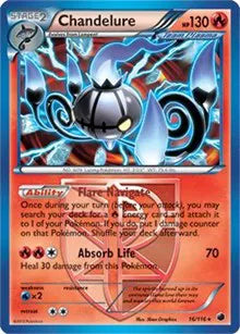 Chandelure - 016/116 - BW Plasma Freeze - Deck Exclusives