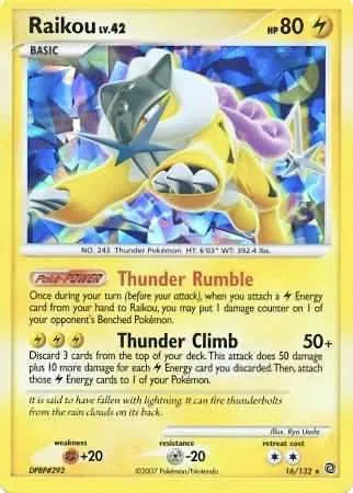 Raikou - 16/132 - Cracked Ice Holo - Miscellaneous