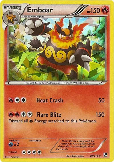 Emboar - 019/114 - Cracked Ice Holo - Deck Exclusives