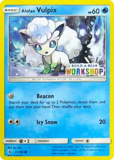 Alolan Vulpix - 21/145 - Build-A-Bear Workshop Exclusive - Miscellaneous