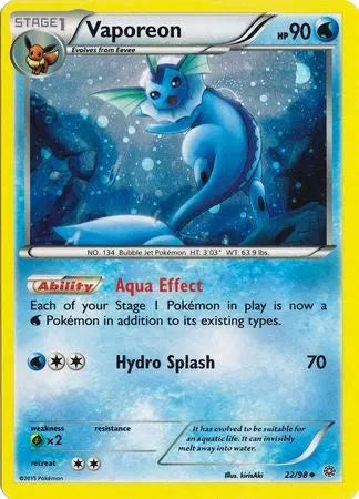 Vaporeon - 22/98 - Cosmos Holo - Miscellaneous