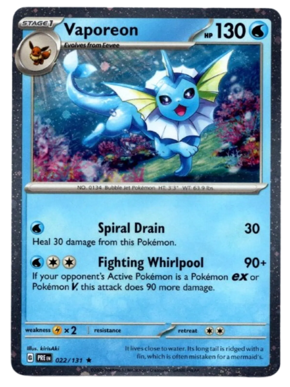 Vaporeon - 022/131 - Cosmos Holo - Miscellaneous