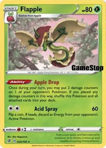 Flapple - 022/192 - Gamestop Exclusive - Miscellaneous