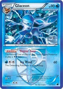 Glaceon - 023/116 - BW Plasma Freeze - Deck Exclusives
