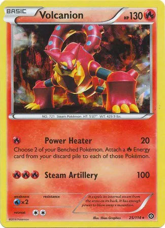 Volcanion - 025/114 - Cracked Ice Holo - Deck Exclusives