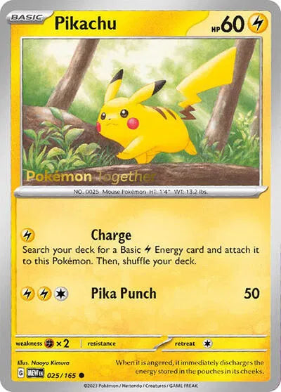 Pikachu - 025/165 - Pokemon Together - Miscellaneous