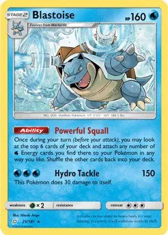 Blastoise - 025/181 - Cracked Ice Holo - Deck Exclusives