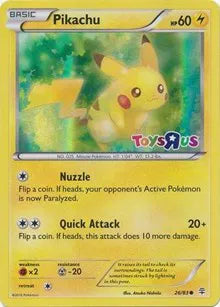 Pikachu - 26/83 - Toys R Us - Miscellaneous