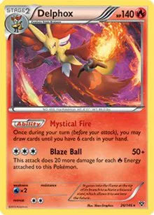Delphox - 026/146 - XY Base Set - Deck Exclusives