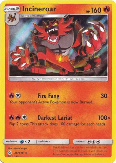 Incineroar - 26/149 - Water Web Holo - Miscellaneous