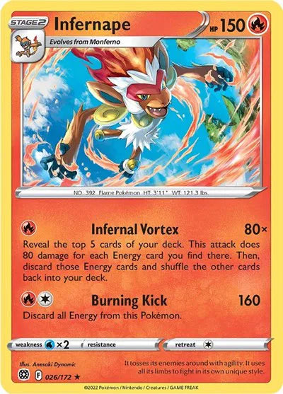Infernape - 026/172 - Deck Exclusives