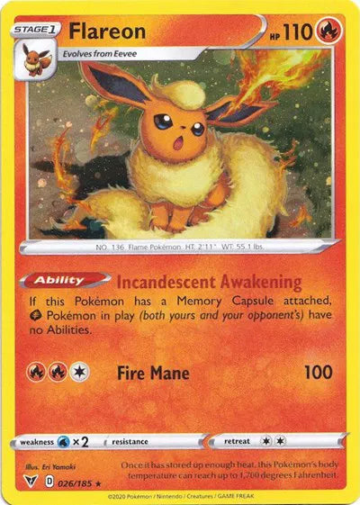 Flareon - 026/185 - Cosmos Holo - Miscellaneous