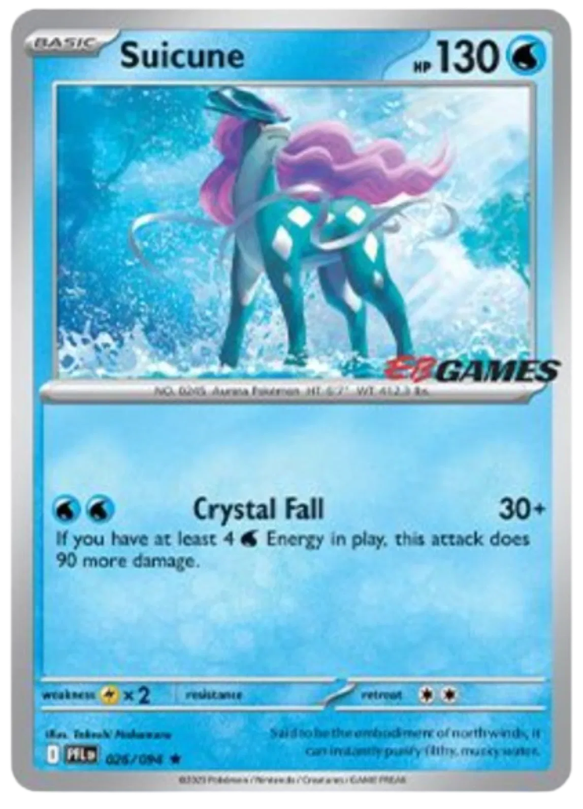 Suicune - 026/094 - EB Games Stamped - Mega Evolution Promo