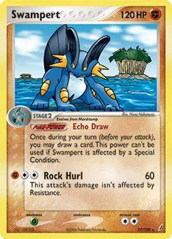 Swampert - 027/100 - EX Crystal Guardians - Deck Exclusives