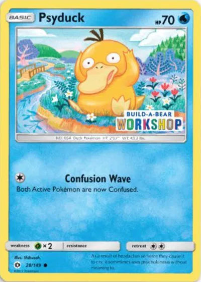 Psyduck - 28/149 - Build-A-Bear Workshop Exclusive - Miscellaneous