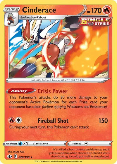 Cinderace - 028/198 - Deck Exclusives