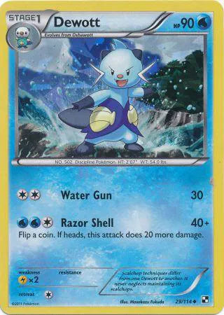 Dewott - 29/114 - Cracked Ice Holo - Miscellaneous
