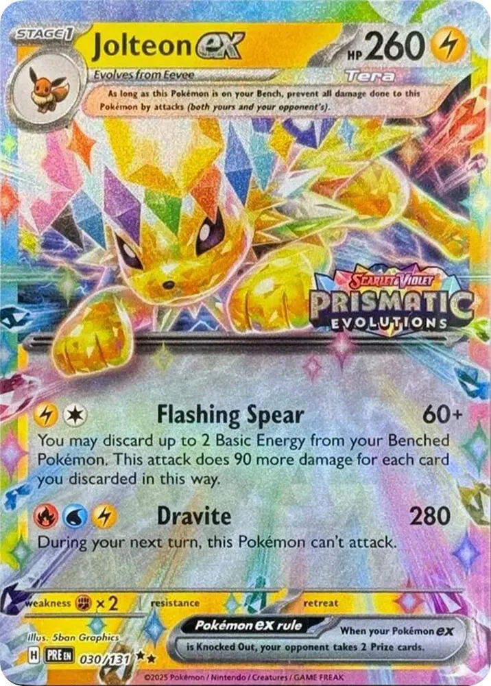 Jolteon ex - 030/131 - Prismatic Evolutions Stamp - Miscellaneous