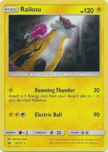 Raikou - 032/073 - Let's Play, Pikachu! - Cracked Ice Holo - Deck Exclusives