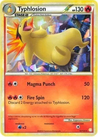 Typhlosion - 032/123 - Cracked Ice Holo - Deck Exclusives