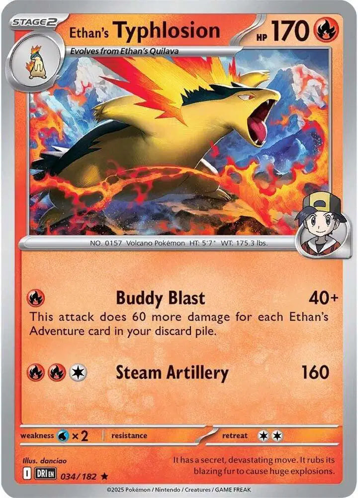 Ethan's Typhlosion - 034/182 - Non Holo - Deck Exclusives