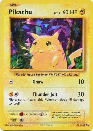 Pikachu - 035/108 - Cracked Ice Holo - Deck Exclusives