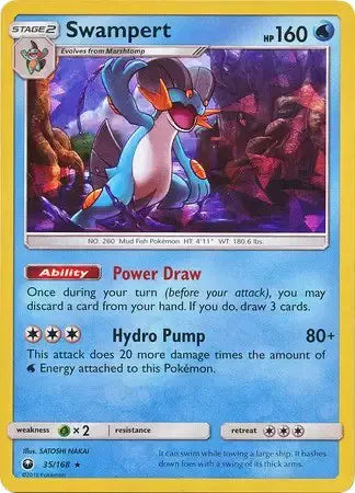Swampert - 035/168 - SM Celestial Storm - Deck Exclusives