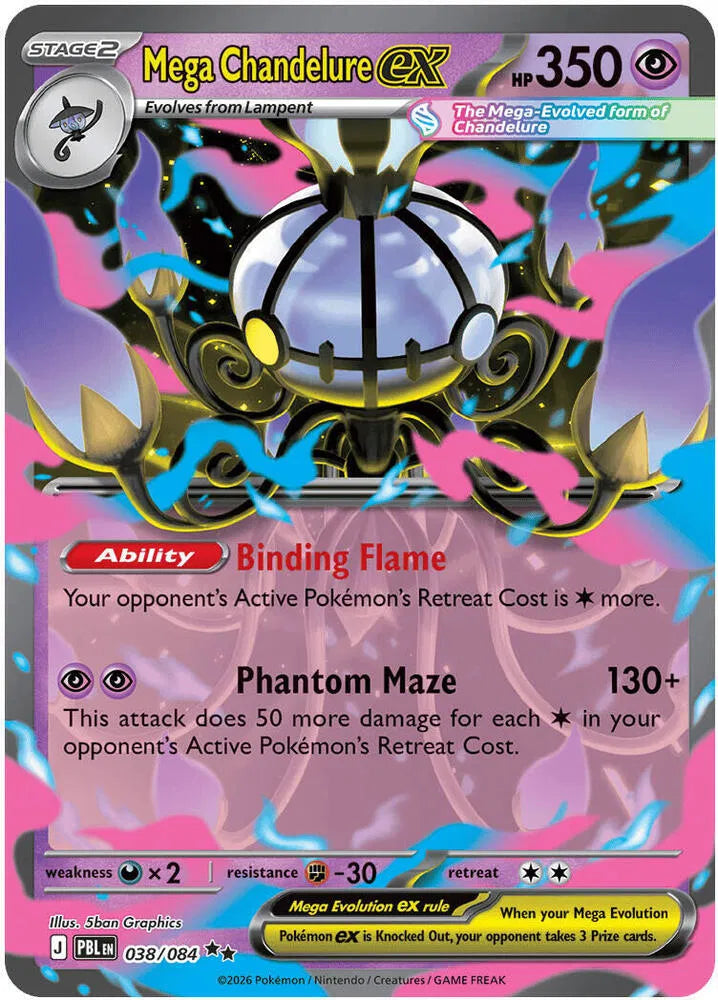 Mega Chandelure ex - 038/084 - Pitch Black