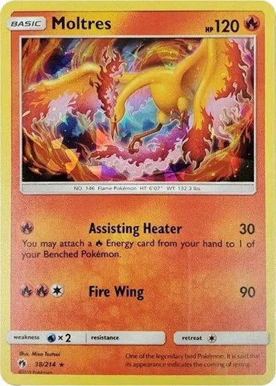 Moltres - 038/214 - Cracked Ice Holo - Deck Exclusives