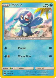 Popplio - 39/149 - Water Web Holo - Miscellaneous