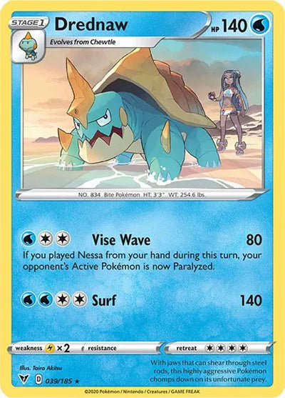 Drednaw - 039/185 - Cracked Ice Holo - Deck Exclusives