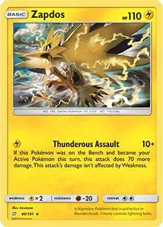 Zapdos - 040/181 - Deck Exclusives