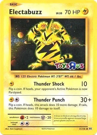 Electabuzz - 41/108 - Toys R Us Promo - Miscellaneous Cards & Products