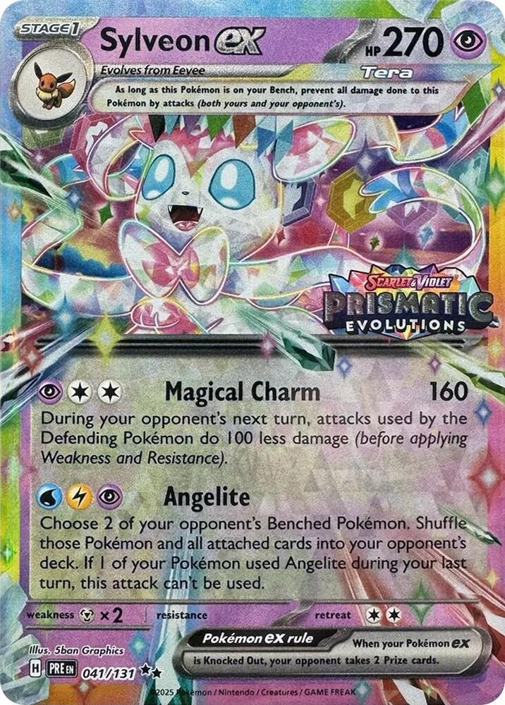 Sylveon ex - 041/131 - Prismatic Evolutions Stamp