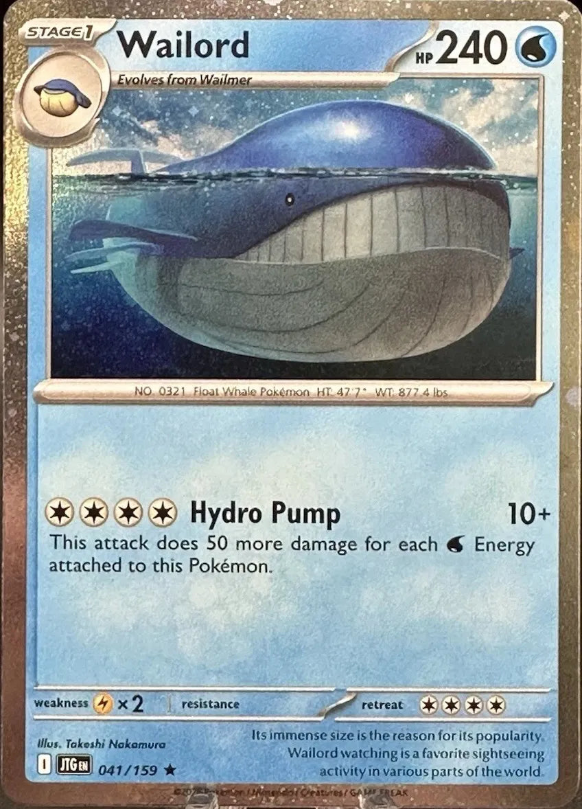 Wailord - 041/159 - Cosmos Foil - Miscellaneous Cards & Products
