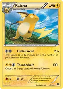 Raichu - 043/146 - Battle Arena Deck Exclusive - Deck Exclusives