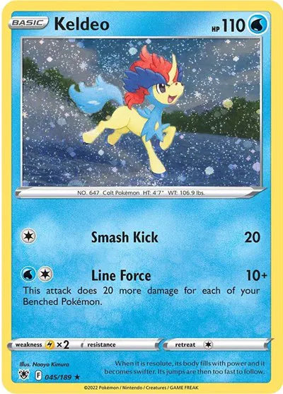 Keldeo - 045/189 - Cosmos Holo - Miscellaneous Cards & Products